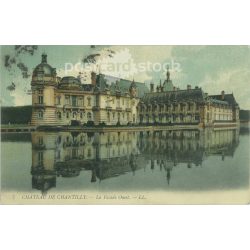   1914 – Chateau de Chantilly történelmi kastély. Színezett fotólap, képeslap. (2791055)