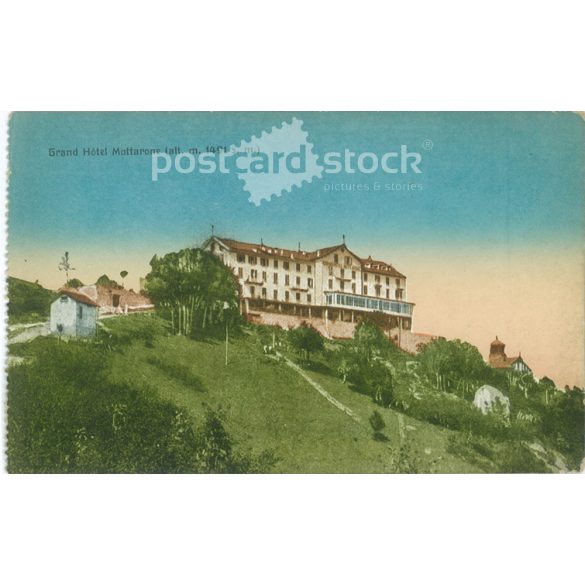 Grand Hotel Mottarone. Színezett fotólap, képeslap. (2791090)