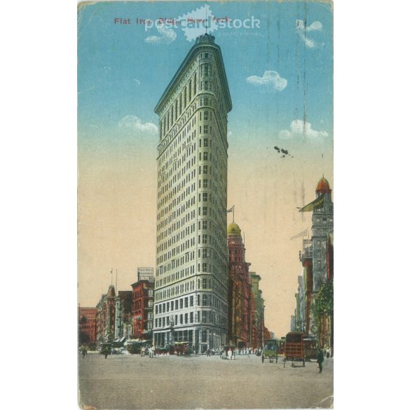 1915 – Flat Iron Building. New York City. Színezett fotólap, képeslap. (2791135)