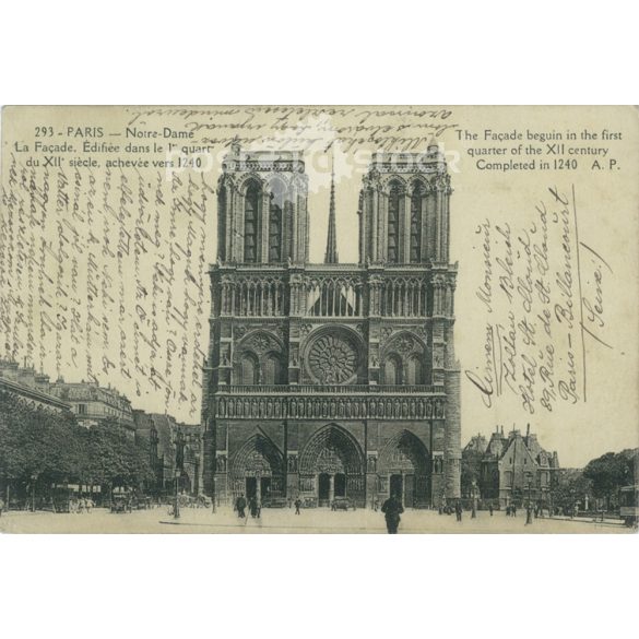 1925 – Paris. Notre-Dame. Fotólap, képeslap. (2791154)