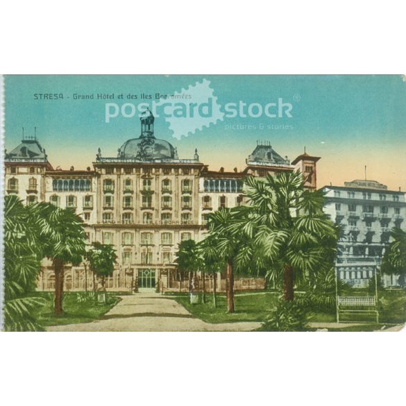 STRESA – Grand Hotel. Színezett fotólap, képeslap. (2791206)