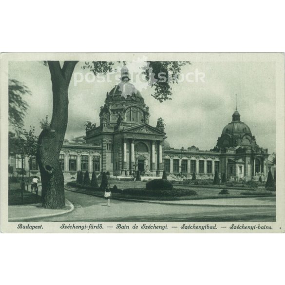 1925 – Budapest. Széchenyi-fürdő. Fotólap, képeslap. (2791233)