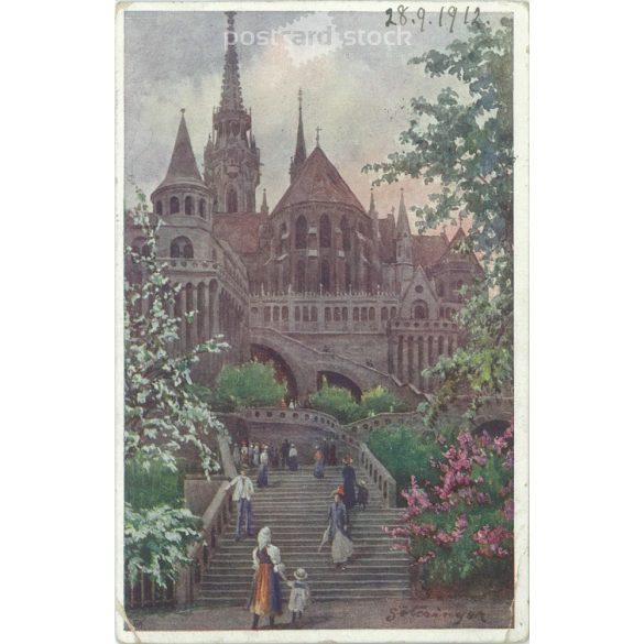 1912 – Budapest. Halászbástya. Képeslap. (2791260)