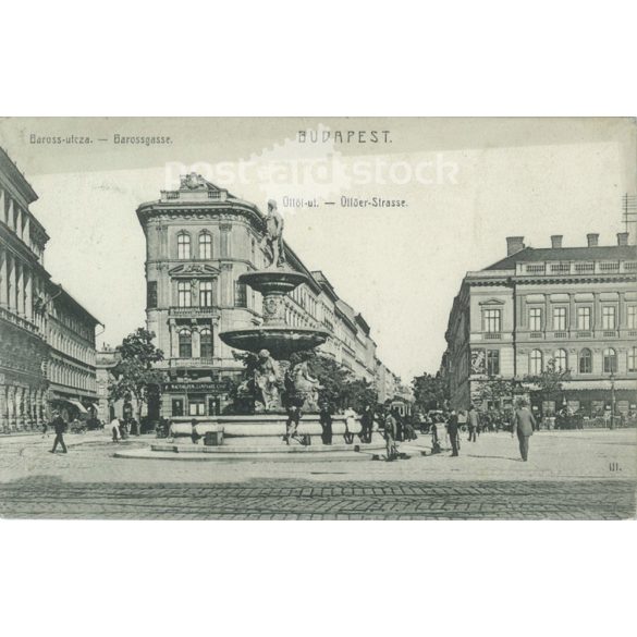 1907 – Budapest, Baross-utcza. Fotólap, képeslap. (2791284)