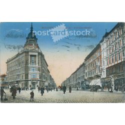   1915 – Budapest. Andrássy út. Színezett fotólap, képeslap. (2791287)