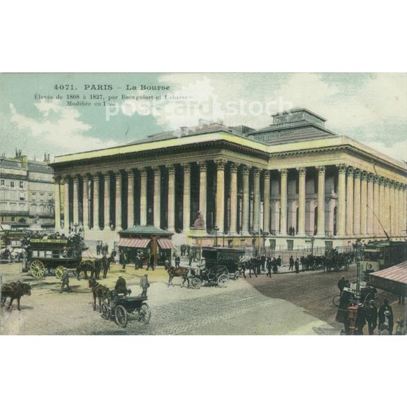 1906 – Párizsi. La Bourse. Színezett fotólap, képeslap. (2791392)