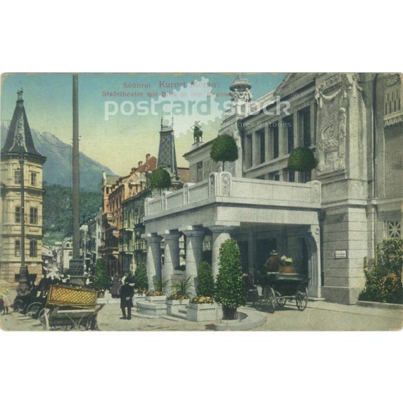 1910 – Meran. Ausztria. Színezett fotólap, képeslap. (2791396)