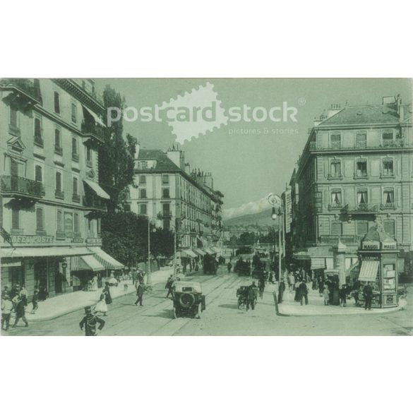 1925 – Genf - Rue du Mont-Blanc.- LL. Fotólap, képeslap. (2791525