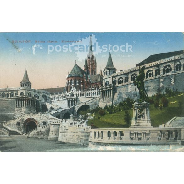 1915 – Budapest. Halászbástya. Színezett fotólap, képeslap. (2791572)