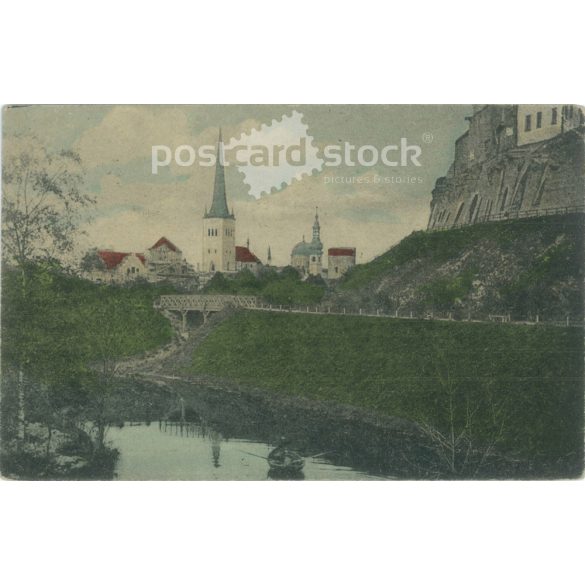 1908 – Tallin, Észtország. Színezett fotólap, képeslap. (2791616)