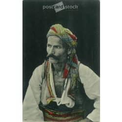   1909 – Török gazda. Színezett fotólap, képeslap. (2791627)