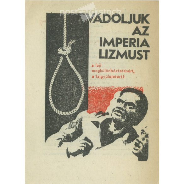 1965 – Fajgyűlölet elleni röplap a Szikra lapnyomda kiadásában. Eredeti ofszet nyomtatás. (2791825)