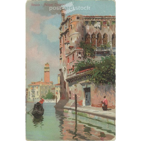 Olaszország Venezia Palazzo Contarini Velence Art Litho B42 (2792283)