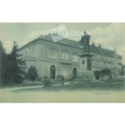   1900-as évek eleje. Pécs. Püspöki székház. Hátoldalon Derzsi Elekes Andor Ex libris bélyegzéssel.  Képeslap, fotólap. (2792333)