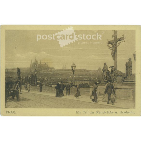 Prágai Károly híd. Régi képeslap, fotólap. (2792364)