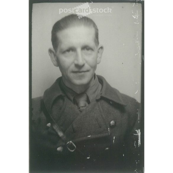 1933. Németország. Fiatal férfi, feltehetően katona. Fekete-fehér eredeti papírkép, régi fotó.  (2792460)