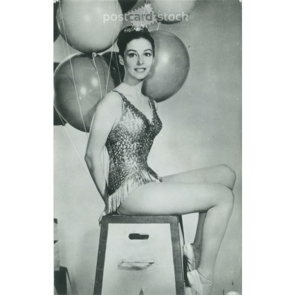 Pier Angeli olasz származású amerikai színésznő. Eredeti papírkép. Régi fotó. Fekete-fehér fotólap, régi képeslap. (2792628)